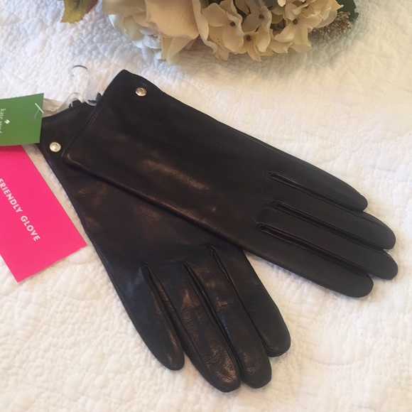 kate spade Accessories Nwt Kate Spade Leather Gloves Poshmark
